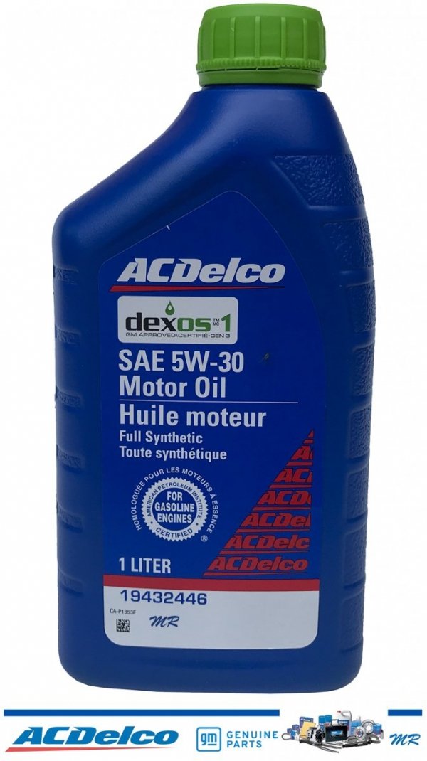 Filtr + olej silnikowy 5W30 Dexos1 Gen3 Full Synthetic API SP ACDelco Pontiac Grand Prix 5,3 V8