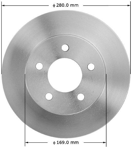 Tarcza hamulcowa przednia Jeep Comanche MJ 1990-