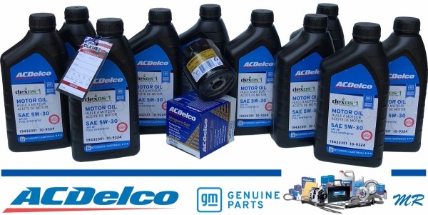 SPECJALNY filtr oleju silnika Ultraguard Gold + olej ACDelco 5W30 Chevrolet Camaro 7,0 V8
