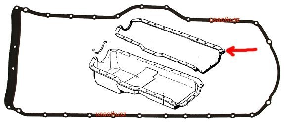 Uszczelka misy olejowej silnika Jeep Cherokee XJ 4,0 1992-2001