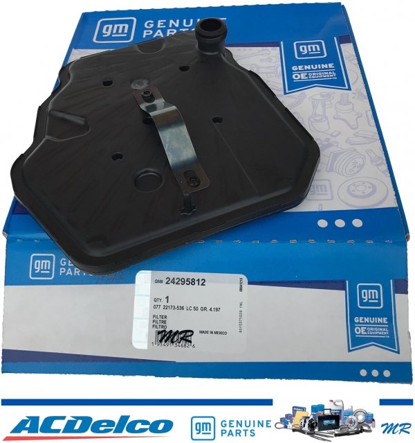 Oryginalny filtr GM + olej Mobil1 Synthetic LV ATF HP DEXTRON skrzyni biegów 8L45 8L90 Cadillac CTS 2016-2019
