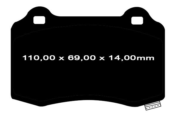 Tylne CERAMICZNE klocki RedStuff + NAWIERCANE NACINANE tarcze hamulcowe EBC seria GD Jeep Grand Cherokee SRT / Trackhawk