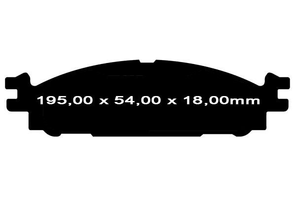 Przednie klocki YellowStuff + tarcze hamulcowe 325mm EBC seria Premium Lincoln MKT 2012-2019