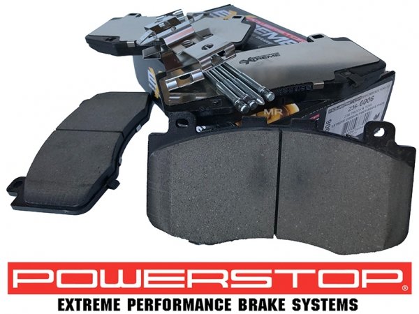 Przednie klocki Z36 + pływające dwuczęściowe tarcze hamulcowe 400mm POWERSTOP Jeep Grand Cherokee SRT Trackhawk 6,2 V8 Supercharged