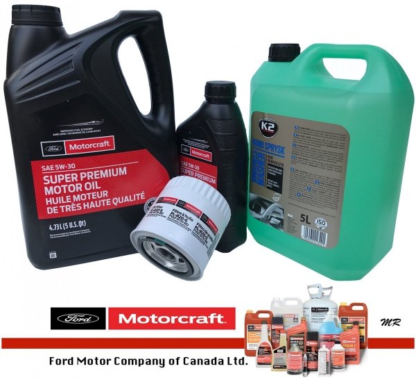 Oryginalny filtr oraz syntetyczny olej silnikowy Motorcraft 5W30 Ford Expedition -2000