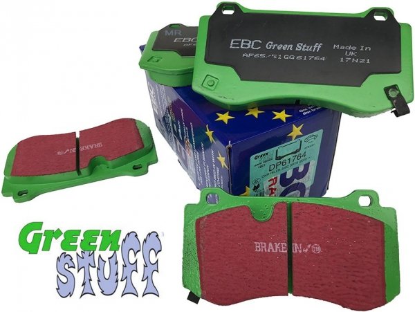 Przednie klocki GreenStuff + tarcze hamulcowe 360mm EBC seria PREMIUM Dodge Magnum 6,1 V8 SRT