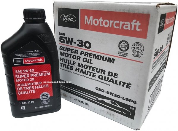 Oryginalny filtr oraz syntetyczny olej silnikowy Motorcraft 5W30 Ford Kuga 2,0 EcoBoost