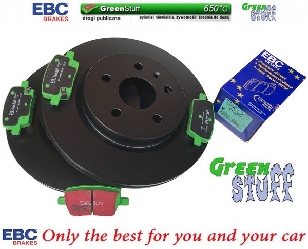 Tylne klocki GreenStuff + tarcze hamulcowe 315mm EBC seria Premium Chevrolet Camaro LT / LS 2016-