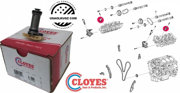Napinacz hydrauliczny łańcucha wałków rozrządu silnika Ford F-150 F150  V6 Naturally Aspirated 2011-