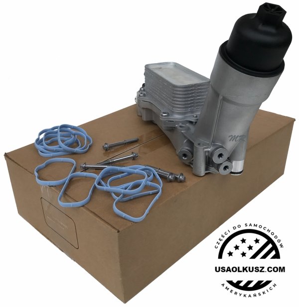 ALUMINIOWA obudowa filtra oleju z chłodnicą oraz czujnikami Jeep Grand Cherokee 3,6 V6