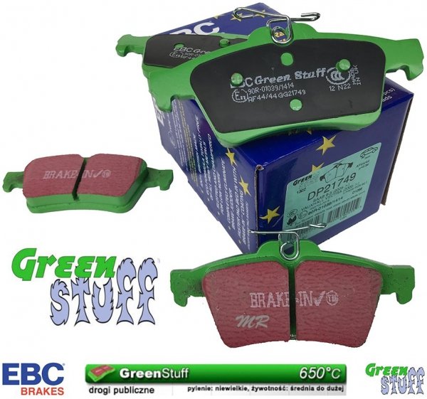 Klocki hamulcowe tylne EBC GreenStuff Ford Escape 2013-2016