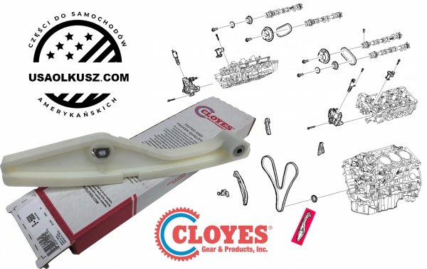 Prowadnica lewa dolna głównego łańcucha rozrządu silnika Ford F-150 F150  V6 Naturally Aspirated 2011-2017