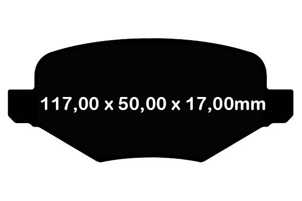 Tylne klocki YellowStuff + NAWIERCANE NACINANE tarcze hamulcowe 330mm EBC seria GD Ford Explorer 2011-2019