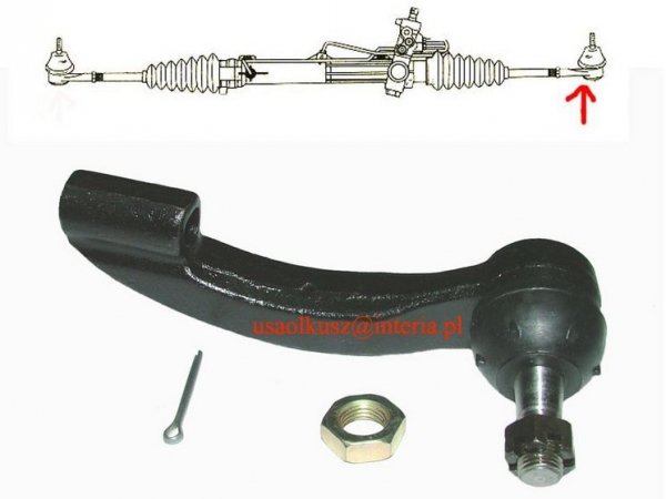 Końcówka drążka kierowniczego prawa Chrysler Sebring -2006