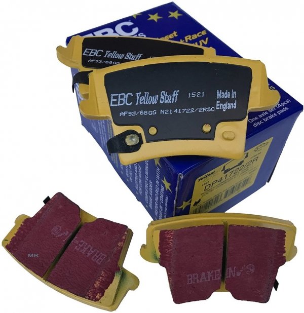 Tylne klocki YellowStuff + NACINANE NIE WENTYLOWANE tarcze hamulcowe EBC seria USR Chrysler 300C RWD V6