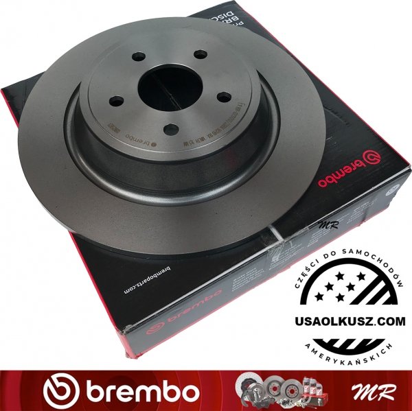 Tylne klocki + tarcze hamulcowe brembo 316mm Lincoln MKZ 2013-2016