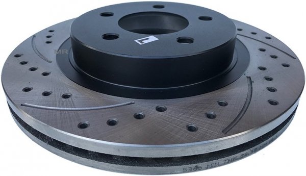 Przednia WIERCONA nacinana tarcza hamulcowa 297mm Chrysler 300M
