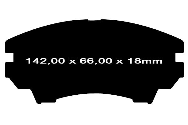Przednie ceramiczne klocki hamulcowe EBC RedStuff Buick Regal 2,0 2014