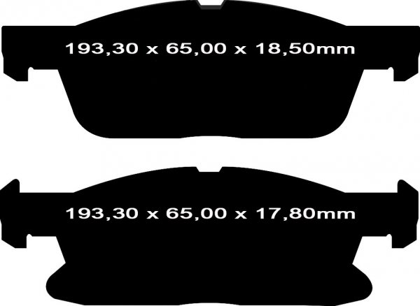 Klocki hamulcowe przednie EBC Ultimax2 Ford Edge 2015-2023