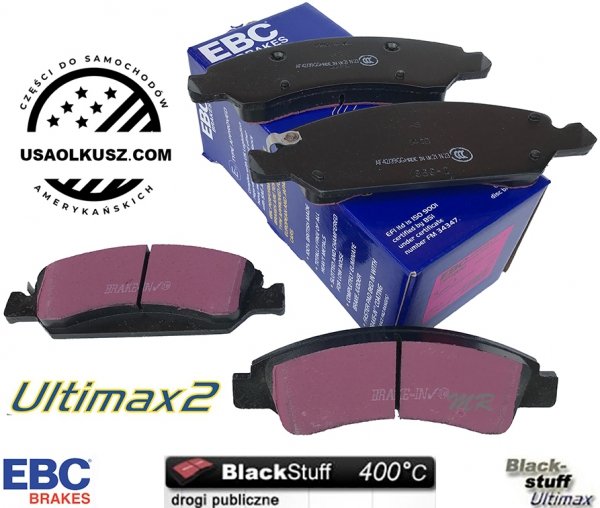 Przednie klocki Ultimax2 + tarcze hamulcowe 330mm EBC seria PREMIUM Chevrolet Silverado 1500 2008-2019