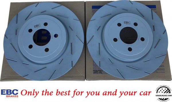 Przednie klocki GreenStuff + tarcze hamulcowe 345mm EBC seria USR Chrysler 300C