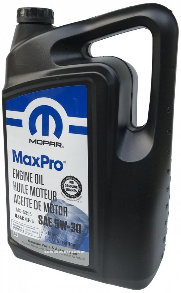 Olej silnikowy MaxPro 5W30 MOPAR GF-5 MS-6395 5l