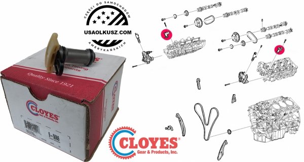 Napinacz hydrauliczny łańcucha wałków rozrządu silnika Lincoln MKZ 3,7 V6 Ti-VCT 2013-2016