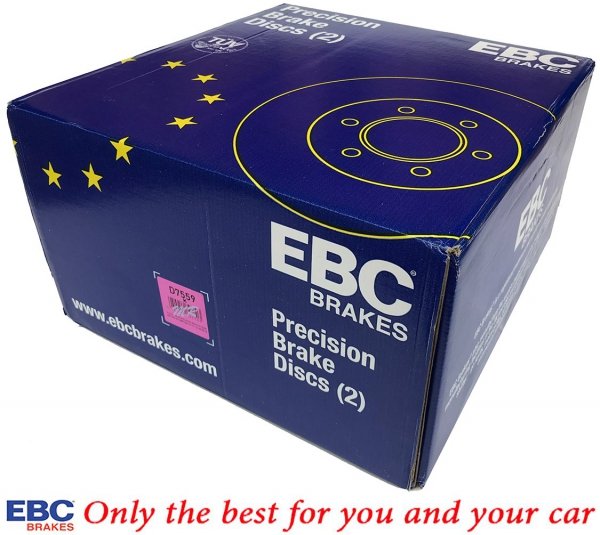 Przednia tarcza hamulcowa 325mm EBC seria Premium Lincoln MKS 2011-2012
