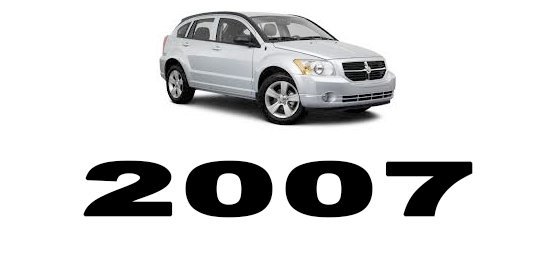 Specyfikacja Dodge Caliber 2007 Dane Techniczne Caliber Dodge