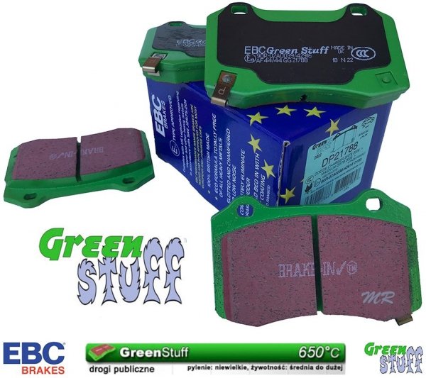 Klocki hamulcowe tylne EBC GreenStuff Jeep Grand Cherokee SRT Trackhawk