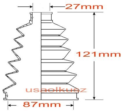 Osłona przegubu napędowego zewnętrznego Buick Lucerne 2010