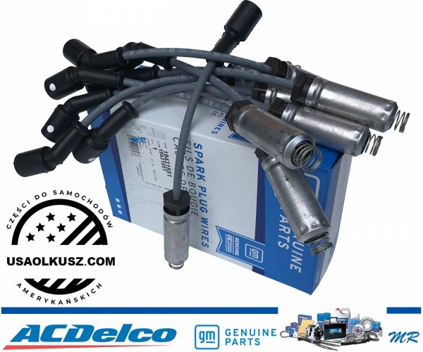 ORYGINALNE przewody GM + IRYDOWE świece zapłonowe ACDelco GMC Sierra 1500 V8 2014-
