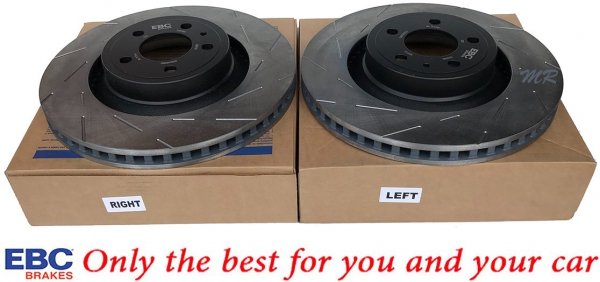 Przednia NACINANA tarcza hamulcowa 352mm EBC seria USR Ford Mustang 2015-