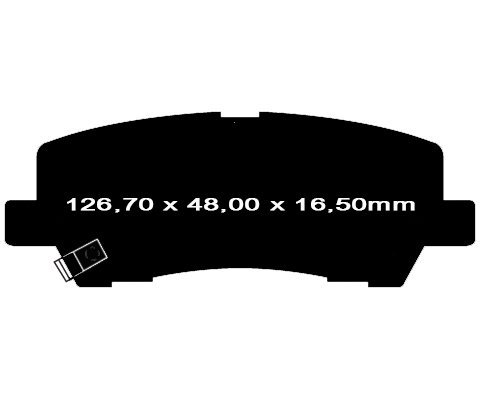 Tylne klocki YellowStuff + tarcze hamulcowe 320mm EBC seria PREMIUM Ford Mustang 2015-