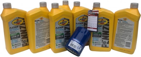 Filtr olej silnikowy 0W20 Dexos1 Full Synthetic Pennzoil Chevrolet Suburban 2015-