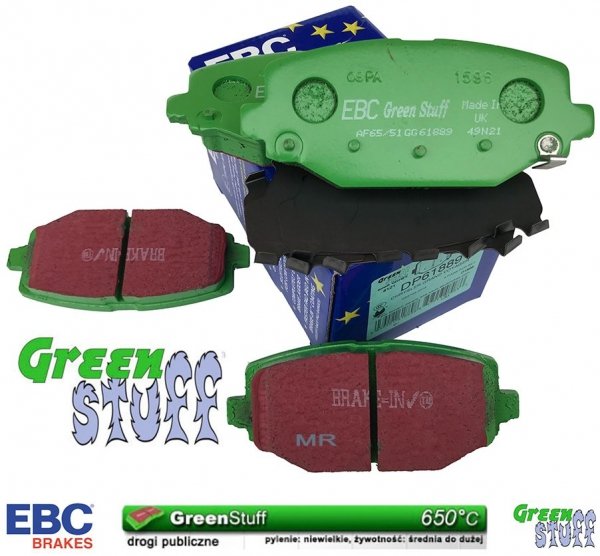 Tylne klocki GreenStuff + tarcze hamulcowe 328mm EBC seria Premium RAM Cargo Van 2012-