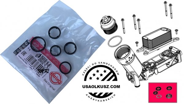 Uszczelki obudowy filtra oleju Dodge RAM 1500 3,6 V6 2014-