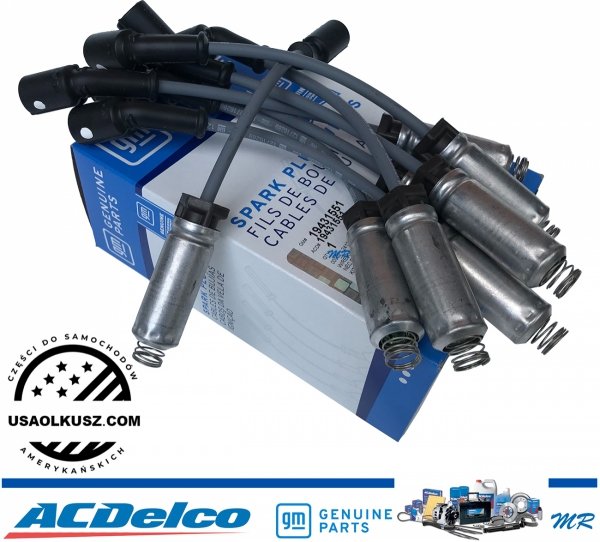 ORYGINALNE przewody GM + IRYDOWE świece zapłonowe ACDelco Cadillac Escalade 6,2 V8 2015-