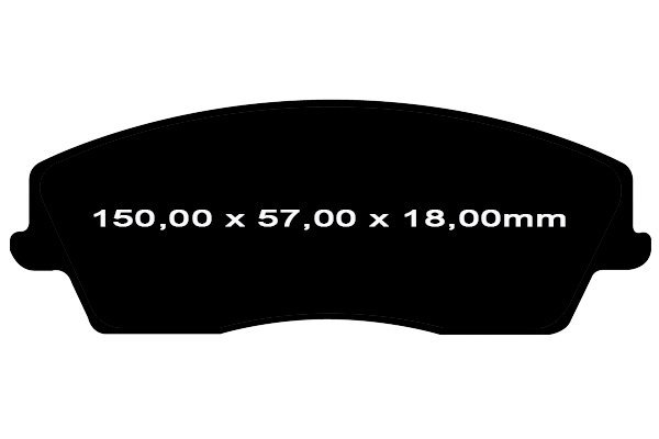 Przednie klocki Ultimax2 + WIERCONE NACINANE tarcze hamulcowe 320mm EBC seria GD Dodge Challenger RWD V6