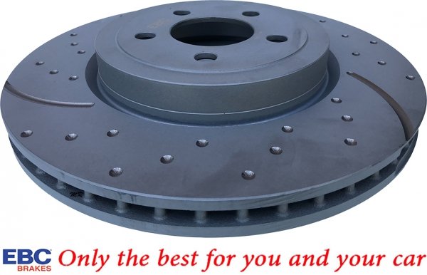 Przednie klocki Ultimax2 + tarcze hamulcowe 345mm EBC seria GD Dodge Challenger
