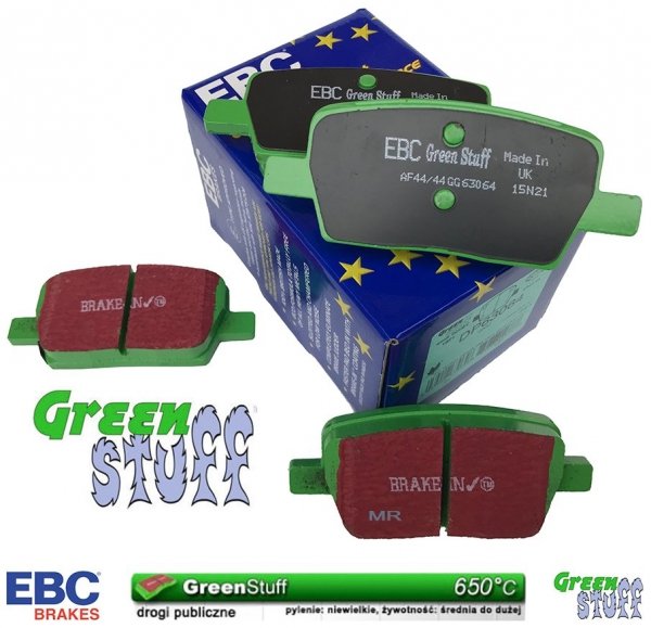 Tylne klocki GreenStuff + tarcze hamulcowe 315mm EBC seria Premium Chevrolet Camaro LT / LS 2016-