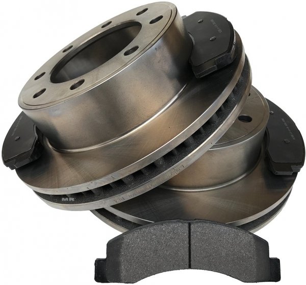 Przednie klocki + tarcze hamulcowe Ford F-350 F-450 F-550 4x4 -2004