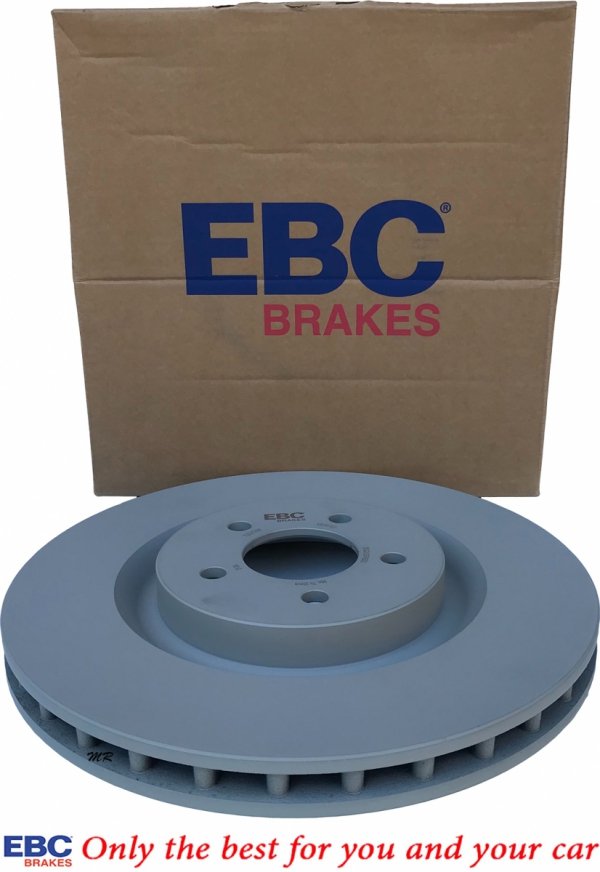 Przednie klocki GreenStuff + tarcze hamulcowe 355mm EBC seria PREMIUM Ford Mustang 2005-2014