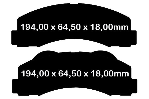 Klocki hamulcowe przednie EBC Ultimax2 Ford F-150 F150 2010-