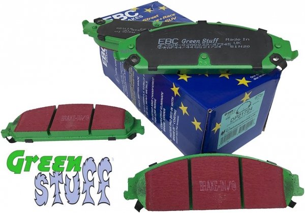 Klocki hamulcowe przednie EBC GreenStuff Dodge Caliber SRT 2,4 Turbo