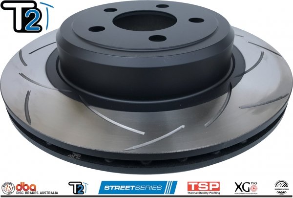 Tylne klocki + WENTYLOWANE tarcze hamulcowe 320mm DBA STREET SERIES T2 Dodge Magnum