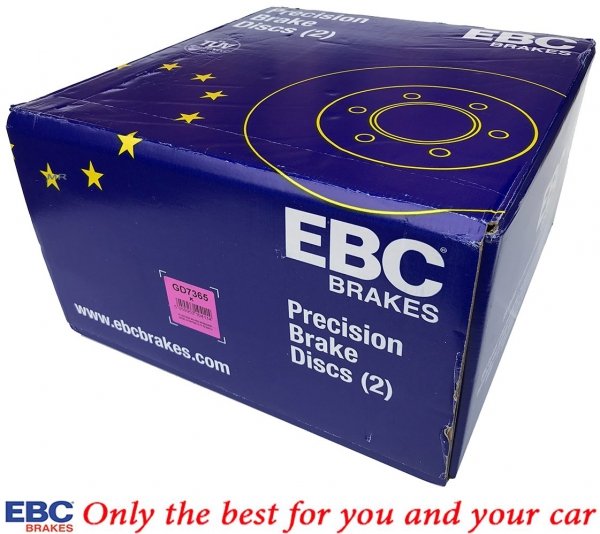 Przednia NAWIERCANA NACINANA tarcza hamulcowa 360mm EBC seria GD Chrysler 300C SRT