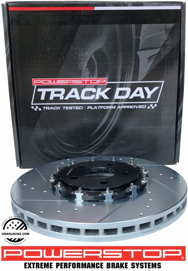 Przednie klocki Z36 + pływające dwuczęściowe tarcze hamulcowe 400mm POWERSTOP Jeep Grand Cherokee SRT Trackhawk 6,2 V8 Supercharged