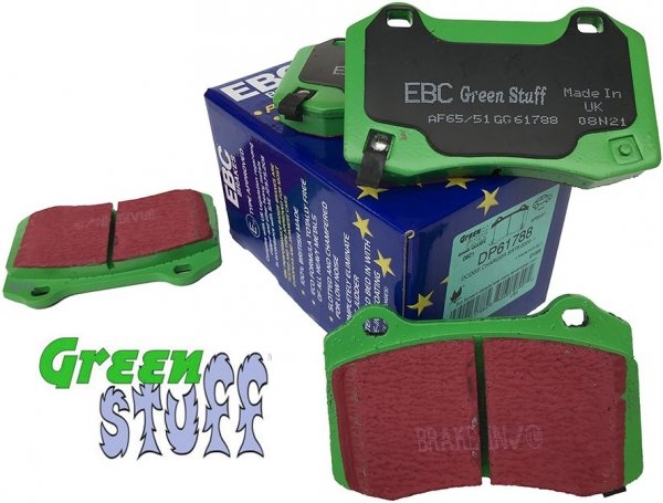 Tylne klocki GreenStuff + tarcze hamulcowe 350mm EBC seria PREMIUM Dodge Magnum SRT-8 6,1 V8