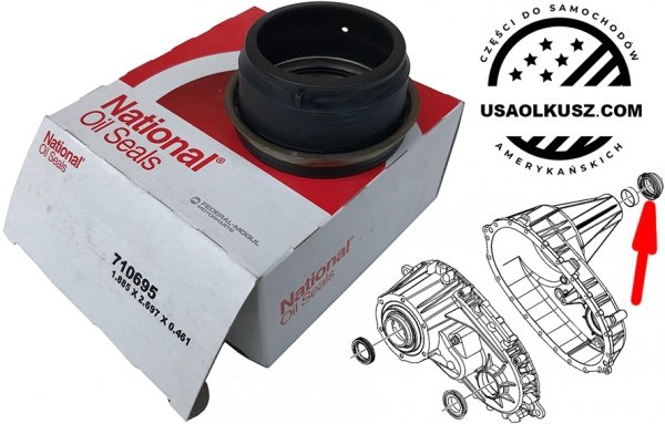 Uszczelniacz tylnego wału reduktora 1622G 3025G Chevrolet Colorado AWD 2015-2019